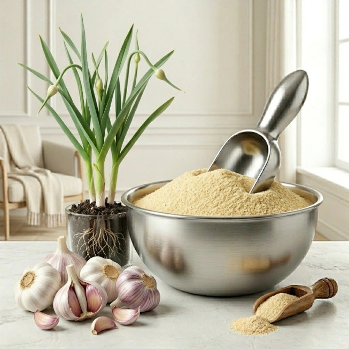 Garlic powder (Allium sativum)